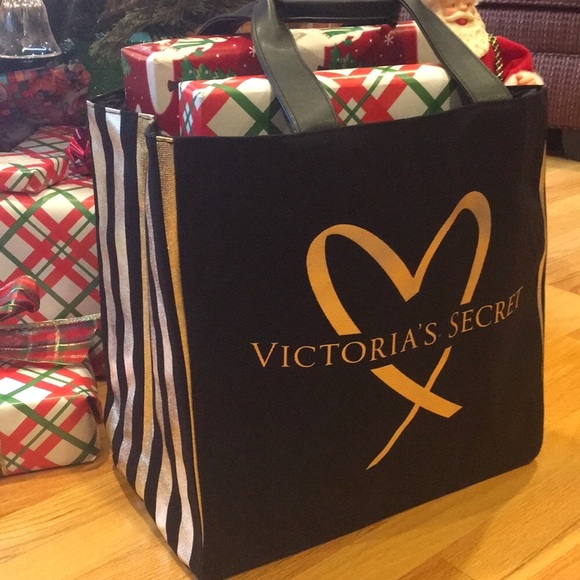 Victoria’s Secret Big Black Tote Bag - Picture 1 of 4